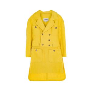 [엘러브] 샤넬 22S 트위드 자켓 & 스커트 SET 36 옐로우 6ET0246