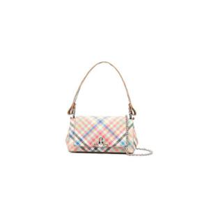 25 FW 비비안웨스트우드 미디엄 헤이즐 체크 패턴 숄더 백 4602000WWS001S TP449558149