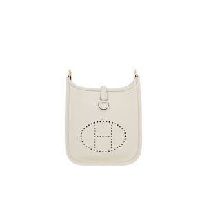 [엘러브] 새상품 에르메스 미니에블린TPM 크림 금장 K각인 6HB0025