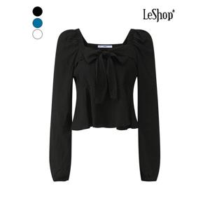 [르샵]스퀘어넥 리본넥 로맨틱 러플 블라우스 (BQ1BL002A)