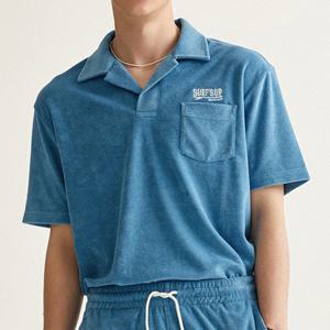 [후아유]팜트리 테리 오픈카라 반팔티 (WHHAD2628M-T)