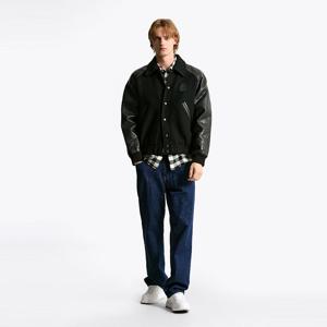 [공식][타미힐피거] 레더 바시티 봄버 재킷 (T12F9LOT350MT1BDS)