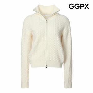 [GGPX] 꽈배기 투웨이 집업 니트 가디건 (GQ1KG006B)