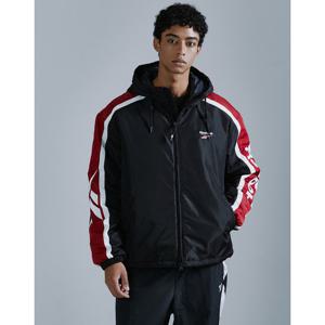 리복 24FW 벡터 패널드 패딩 자켓 - 블랙 REJU4FJ34BK