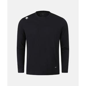 데상트 VECTOR 라운드 긴팔 티셔츠 B1 SR121TTL12 BLK0 BLU0