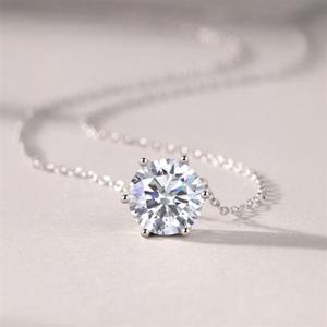 메종드쉬 모이사나이트 목걸이 랩다이아 6프롱 BMN008