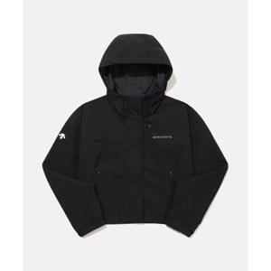 데상트 우먼스 크롭 바람막이 자켓 B1 SR122UJK12 BLK0 LPNK