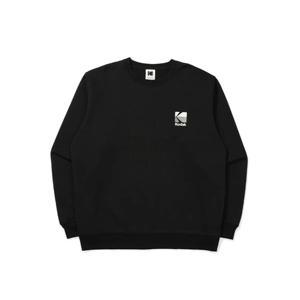 코닥 모노그램 레귤러핏 맨투맨 BB K5123EFST1 BLK GRY PNK WMG