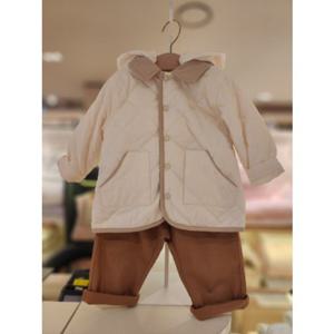 밍크뮤ch 후드퀼팅쟈켓팬츠세트(유아베이비어린이집유치원등원점퍼) (3611521001)