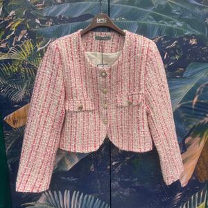 [르니앤맥코이]핑크스팽글크롭트위드자켓MN04JK007_IC