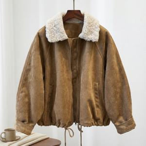 [넬리]시엘 스웨이드 퍼카라 자켓_NC4JP124