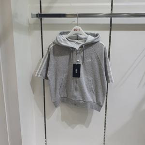 [소이]5부 2선 레이스 후드점퍼 26M0182_KG