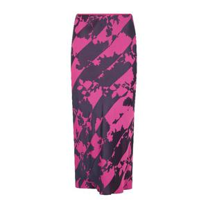 드리스반노튼 사티 패턴 하이웨이스트 미디 스커트 261 130804