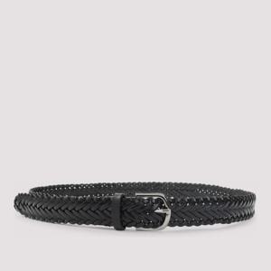 조르지오아르마니 슬림 브레이디드 가죽 벨트 GM003569 AF25978