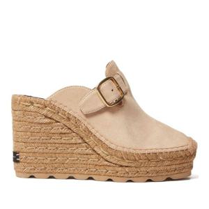 스텔라매카트니 스퀘어 토 브레이디드 웨지 클로그 810618 W0IK