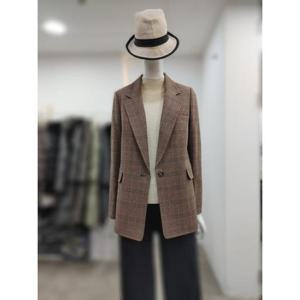 SI 세이브존04 체크 테일러드 백버튼 자켓 SLJ1121300BRP