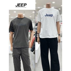 [지프]남녀공용 빅지프 반팔티셔츠(JR2TSU091DG)_DG