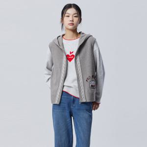 [베네통]강아지자수포인트후드니트베스트(BAKVF1611)