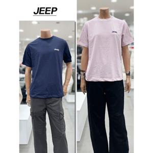 [지프]남녀공용 스몰로고 반팔티셔츠(JR2TSU092NA)_DG
