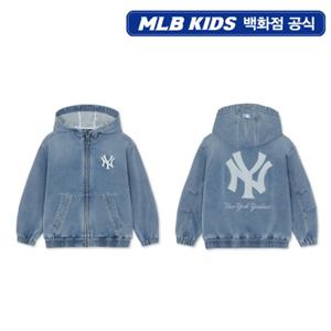 [MLB키즈PG] 베이직 져지데님 후드 집업 자켓 (7AHDB0461-50BLS)
