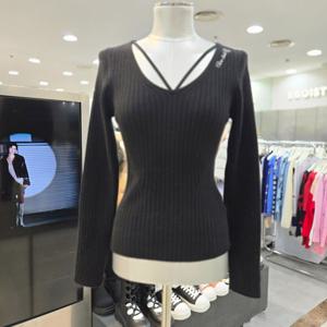 [에고이스트]브이넥 니트 풀오버 ES1JK210_DG