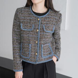 엄마옷 마담4060 모던베이직 리즈부클트위드울자켓 데일리 여성 -ZJK2601008-