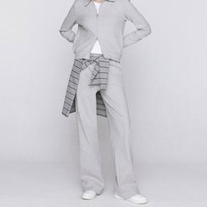 [지오다노] 여자 봄 가을 립 와이드 밴딩 팬츠 652441