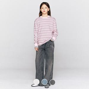 [지오다노주니어] 03116511 코튼스판 밴딩 와이드 데님 팬츠