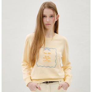 [올리브데올리브] 노방 자수 패치 라운드 풀오버 OK6SP1720