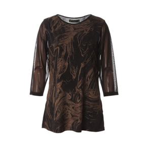 [몬테밀라노]시스루 쉬폰 나염  티셔츠 MK406T2984A