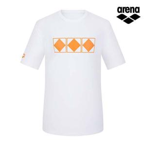 아레나스포츠 유니 패턴 라운드 반팔 티셔츠 S3MC1RT51WHT