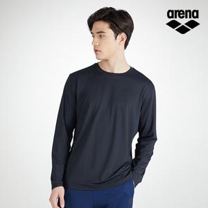 아레나스포츠 유니 기획 라운드 긴팔 티셔츠 S3SC1LT41BLK