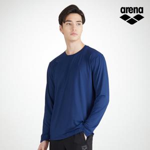 아레나스포츠 유니 기획 라운드 긴팔 티셔츠 S3SC1LT41NBL