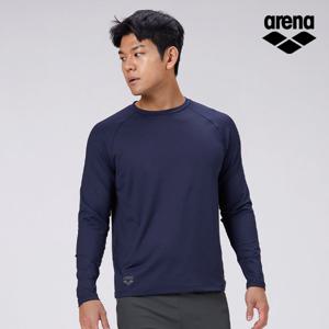 아레나스포츠 유니 기모 라운드넥 긴팔 티셔츠 S3WC1LT03NVY