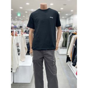 [지프]남녀공용 스몰로고 반팔티셔츠(JR2TSU092BK)_DG