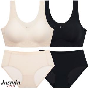 비너스자스민 쿨터치 고정패드 노와이어 퓨징 브라팬티 jstA035