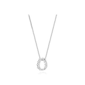 [티르리르][단독] 비아 루체 말발굽U 화이트 실버 목걸이 STNSVW06256M