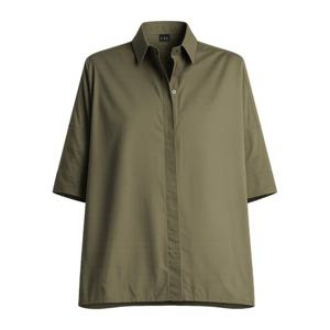 페이 스트레치 포플린 루즈핏 반팔 셔츠 NCWA552 552SZGRV613