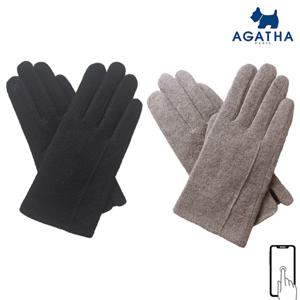 아가타 여성용 스마트터치 모직장갑 AGF502