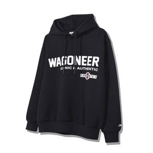 지프 빅 왜고니어 로고 남녀공용 후드티 JP1THU041BK