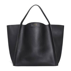 셀린느 블랙 가죽 탑 핸들 로고 쇼퍼백 12342 2T8338NO