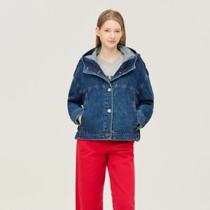 [베네통]강아지 니트 후드 데님 점퍼_BAJPA2611