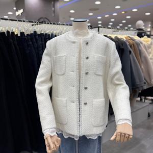 [ab.f.z]abfz 라운드넥  하프트위드롱자켓 ASFA1QJ01BB