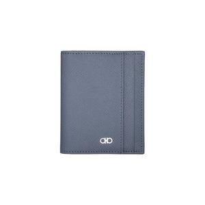 25 FW 페라가모 남성 블루 간치니 윈도우 카드 지갑 252270M163000