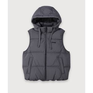 [지프]Jeep 탈부착 후드 다운 베스트  다크그레이 (JQ4JPU692DG)