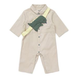 블루독베이비 10 26SS신상(BE)다이노인형 셔츠우주복 (46113601040)