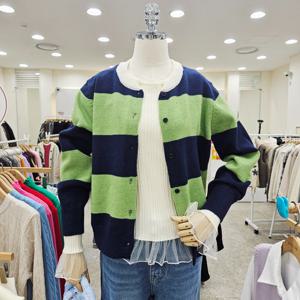 [포커스]큰단배색니트 FS6A3KC30000_SH