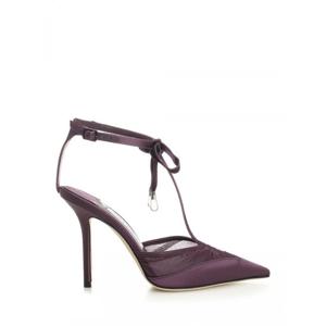 [JIMMY CHOO] 라프리마 여성 AFIA 메쉬 100 새틴 앤 러치드 튤 샌들 AFIA/MESH 100DQR 윈터 BLOOM/WINTER BLOOM Violet /15