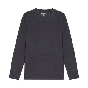 [뱅뱅]남녀공용 오픈 헨리넥 긴팔 티셔츠 (NTM216)