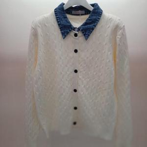 Latium HC06 봄느낌 세로꽈배기 앞오픈 데님청카라 니트가디건 T2613cd12I